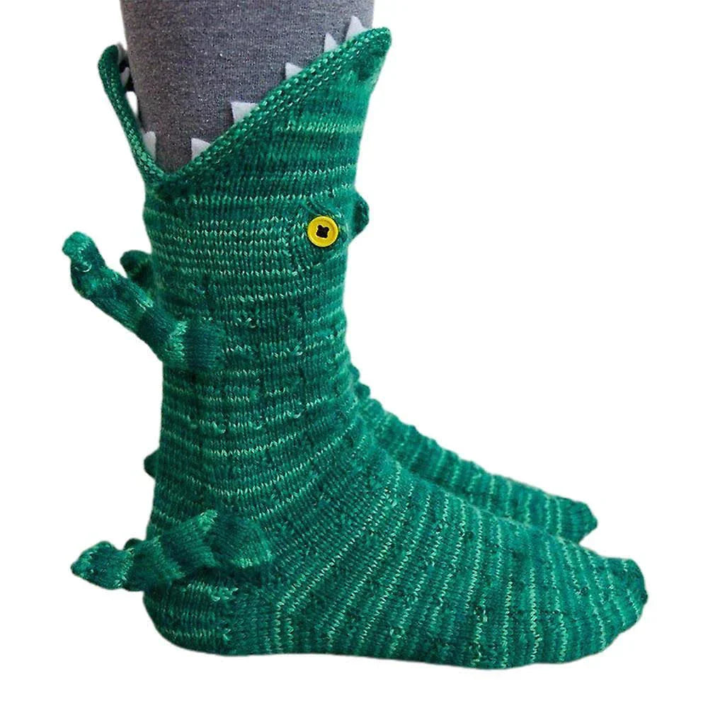CALCETINES DE PUNTO CON COCODRILOS