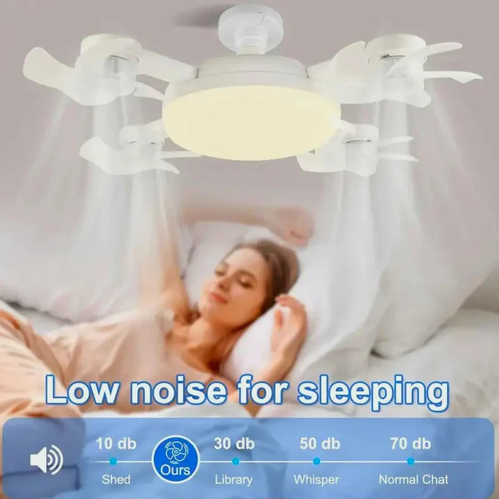 Socket Fan Light with Remote Control