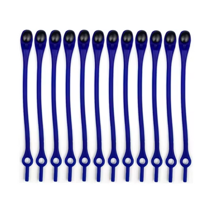Tieless Elastic Shoe Laces (12-piece Set)