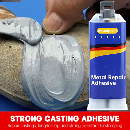 Agente reparador y adhesivo de metales
